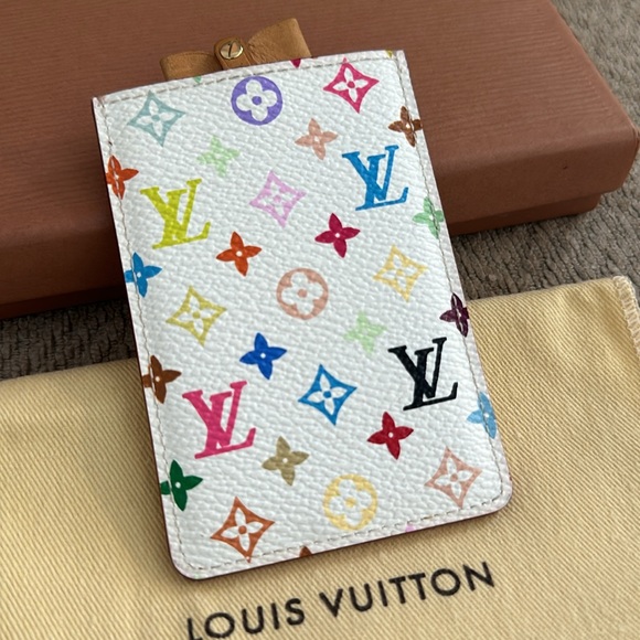Louis Vuitton Takashi Murakami Multicolor Monogram Card Holder/mirror - Picture 3 of 7
